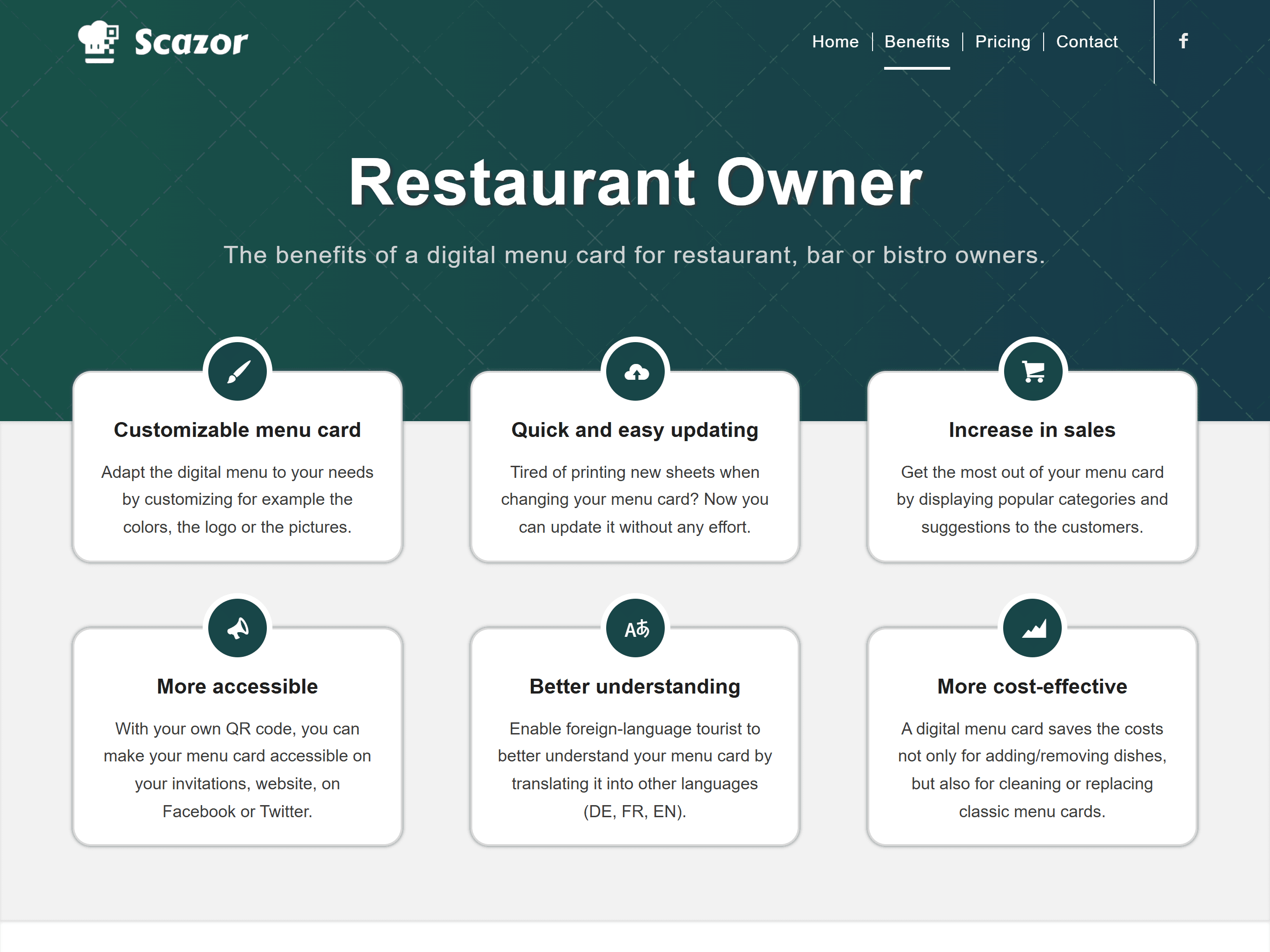 Benefits Restaurant Owner