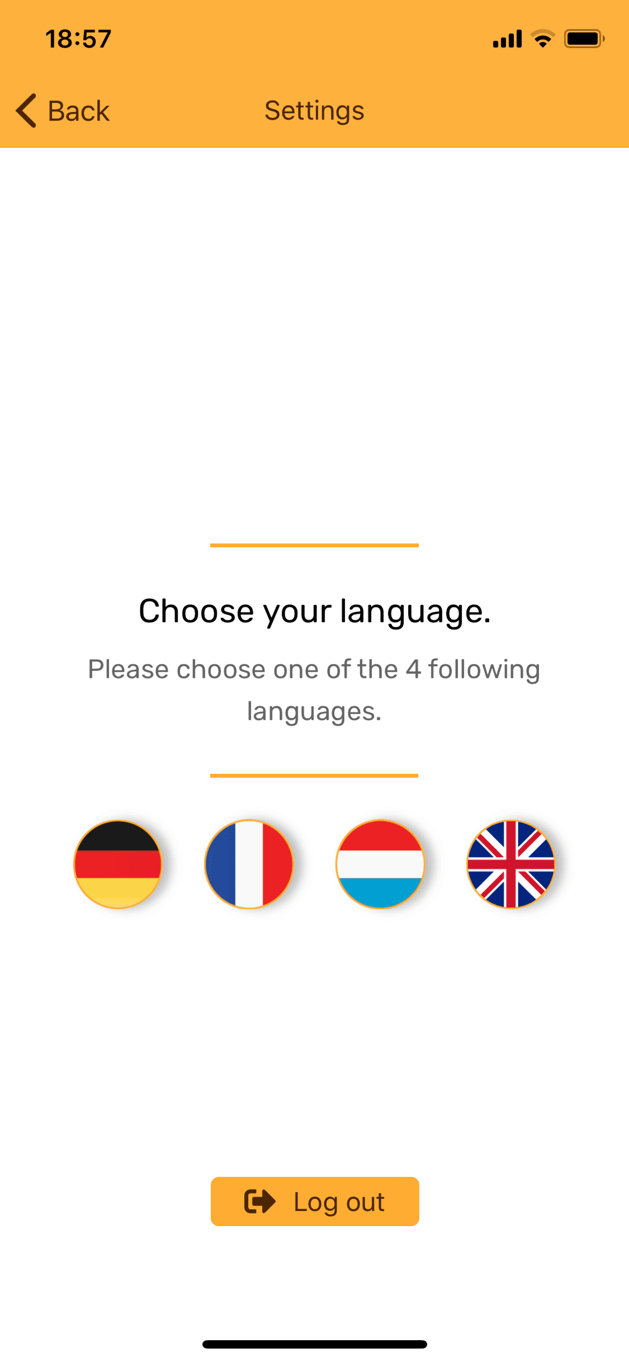 Settings View Settings View