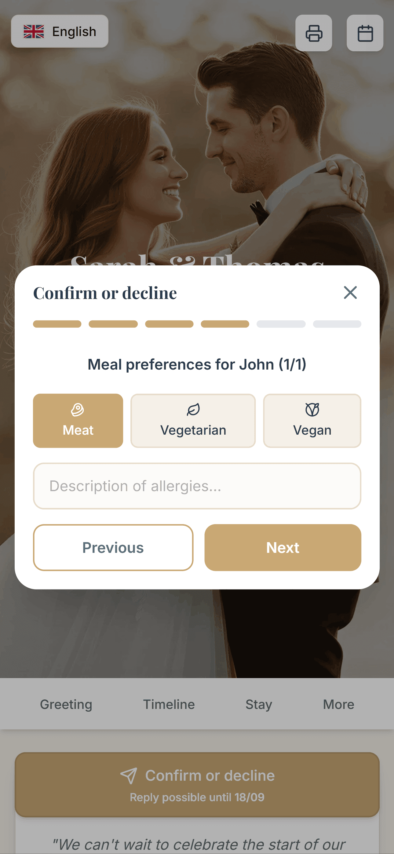 Preferences View Preferences View